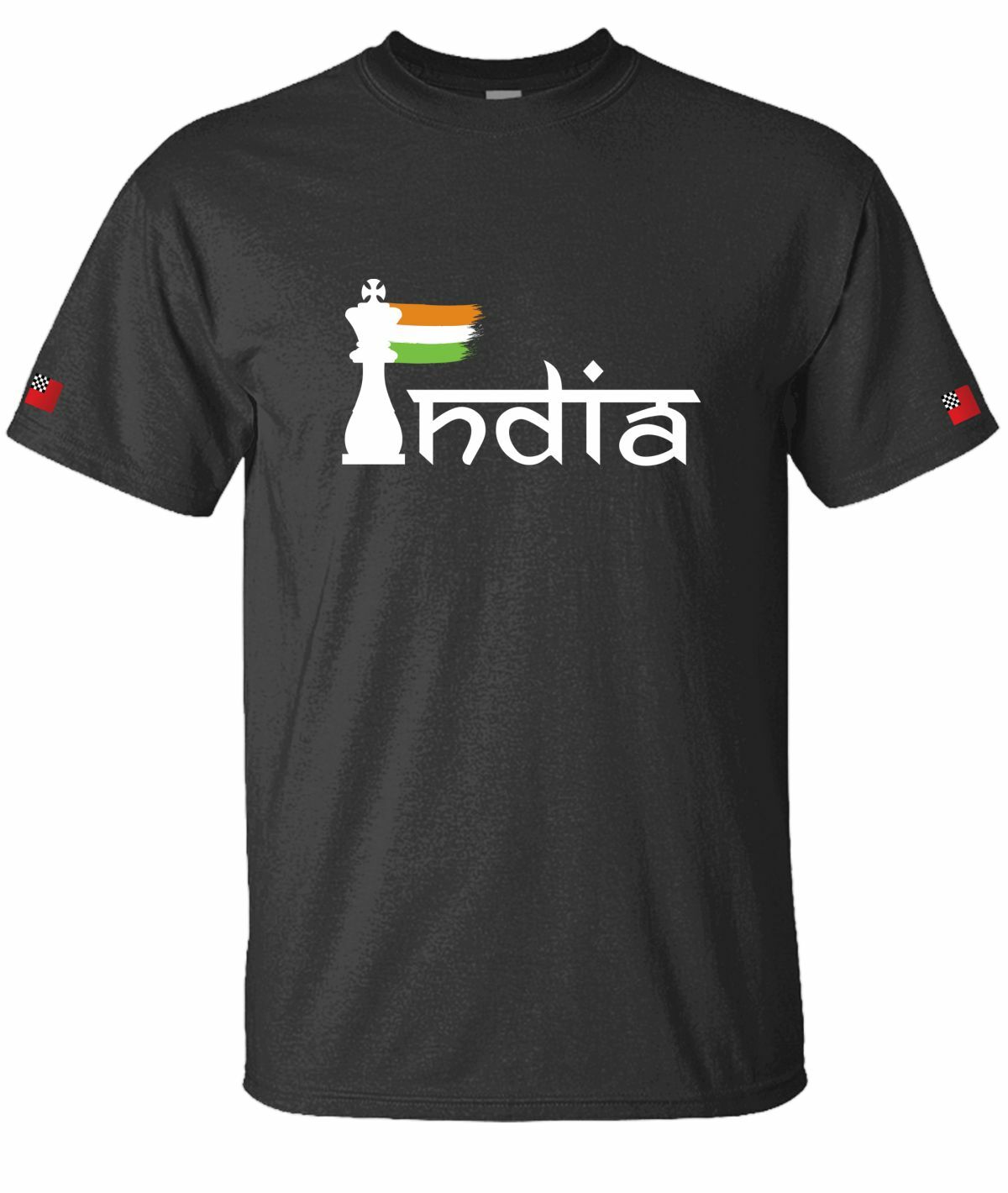 Round Neck India Charcoal Grey T-shirt