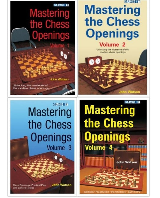 Mastering the chess Openings Vol.1 to Vol.4 - Combo Of 4 Books John Watson