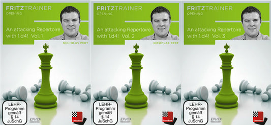 An Attacking Repertoire with 1.d4! Vol. 1-3 by Nicholas Pert (Combo)