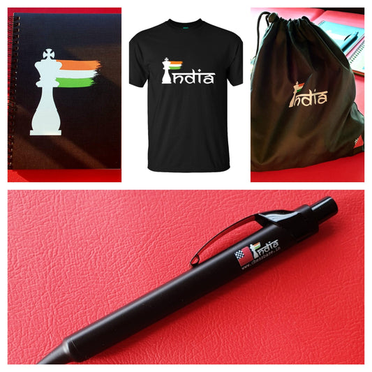 Basic Hamper: T-Shirt + Notebook + Pen + Pouch