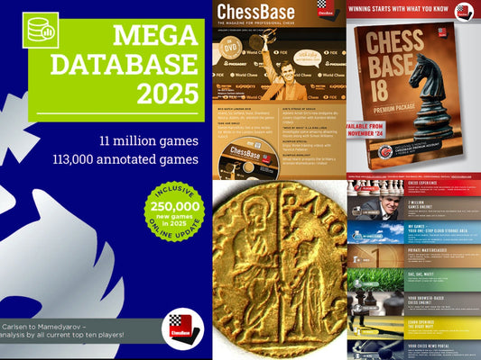 ChessBase 18 Mega Pack (CB18 + Mega 2025 + CB Account + 6 CBM Editions )