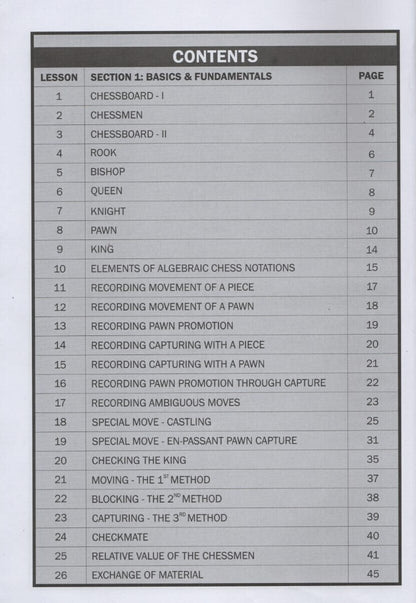 The Chess Course by Praful Zaveri (A Pack of Seven Books) -  Revised Edition